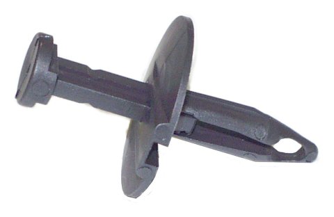 Crown Automotive Push Pins 55176248 Trim Fastener, Exterior, Pin Type, Button Head, Plastic, Black, Jeep, Each
