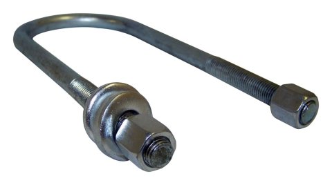 Crown Automotive U-Bolts J0999546 U-Bolt, Round, Steel, Natural, Front, Rear, Jeep, Each