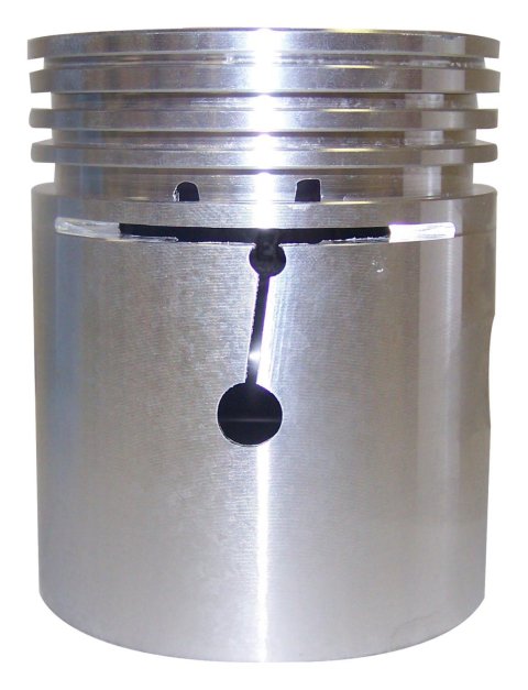 Crown Automotive Pistons J8121654 Piston, Cast Aluminum, Flat Top, 3.125 in. Bore, Jeep, Willys, 2.2L, Each