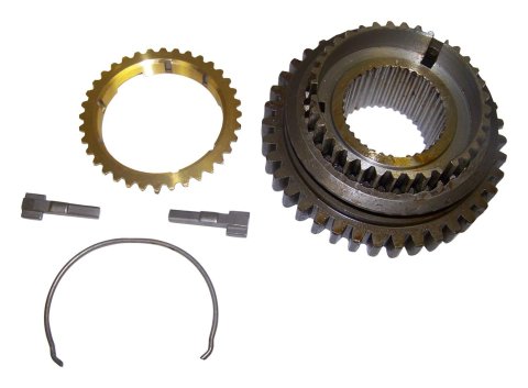 Crown Automotive Manual Transmission Synchros for 1976-1979 CJ5, CJ7 - J8126234 Synchro, Steel, Natural, 1 Blocking Ring, 1 Spring, 3 Plates, T150, Kit