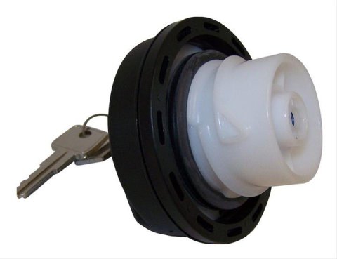 Crown Automotive Fuel Caps 5015636AA Cap, Locking, Plastic, Black, Two Keys, Chrysler, Dodge, Jeep, Plymouth, Ram, Each