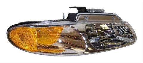 Crown Automotive Headlight Assemblies 4857040AB Assembly, Passenger Side, OEM Style, Amber/Clear Lens, Chrysler, Dodge, Plymouth, Each