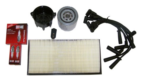Crown Automotive Vehicle Maintenance Tune-Up Kits for 1997-1998 CHEROKEE - TK-8 Spark Plugs, Tune-Up, Plug Wires, Air Filter, Distributor Cap and Rotor, Jeep, 4.0L, Kit