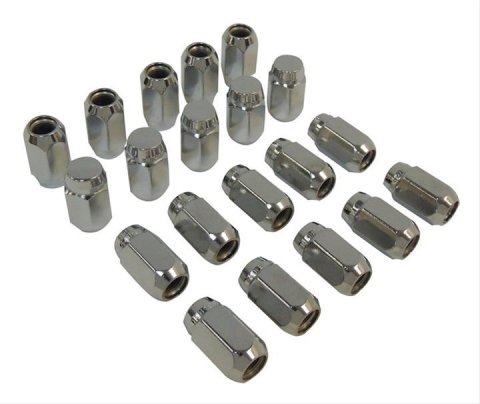 Crown Automotive Lug Nuts 4005694K Nuts, Acorn, Bulge Seat, 1/2-20 RH Thread, Chrome Plated, Set of 20