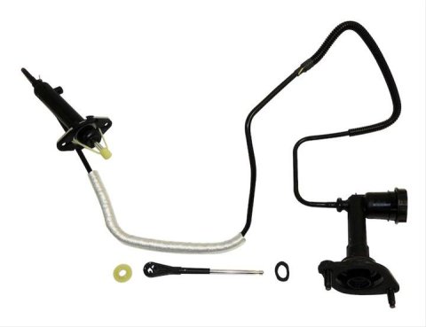 Crown Automotive Clutch Master Cylinder and Slave Kits for 2000-2001 CHEROKEE - 52107654AC Hydraulic Assembly, Black, Metal, Plastic & Rubber, Use Existing Hardware