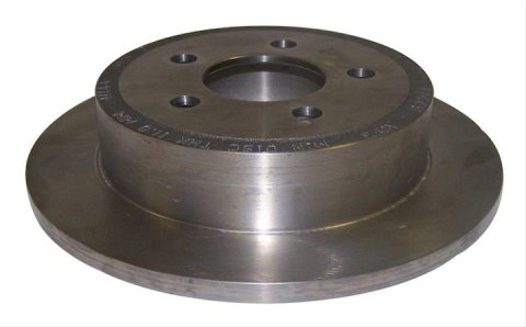Crown Automotive Brake Rotors for 2003-2007 LIBERTY, 2003-2006 WRANGLER - 52128411AB Rotors, Solid Surface, Steel, Natural, Rear, Jeep, Each