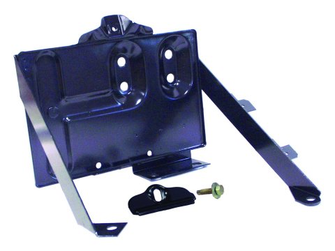 Crown Automotive Battery Trays 5764665K Tray, Steel, Black EDP Coated, 13.25 in. Width, 18.25 in. Length, Jeep, Each