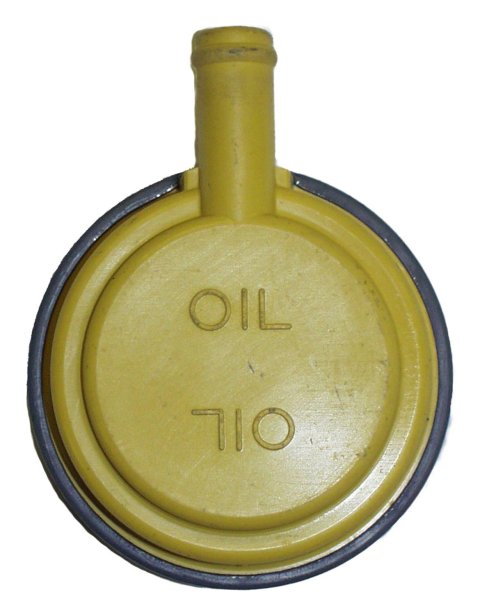 Crown Automotive Oil Filler Caps J3220248 Cap, Push-in, Round, Plastic, Yellow, Jeep, Each