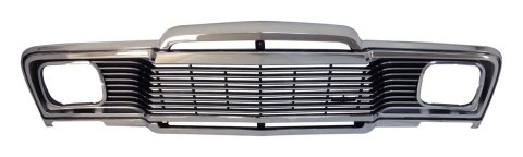 Crown Automotive Grilles J5465070 Grille, ABS Plastic, Chrome, Jeep, Each