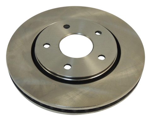 Crown Automotive Brake Rotors for 2008-2011 GRAND CARAVAN, TOWN & COUNTRY, 2009-2010 JOURNEY - 68032944AB Rotors, Solid Surface, Steel, Natural, Front, Chrysler, Dodge, Each