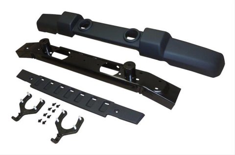 Crown Automotive Bumpers for 2007-2017 WRANGLER, 2018 WRANGLER JK - 1FN67K Bumpers, Front, Stock Style, Black, Jeep, Each