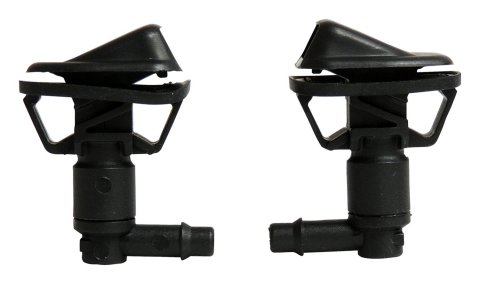Crown Automotive Windshield Washer Nozzles 68164356K Nozzle, Stock, Black, Jeep, Pair