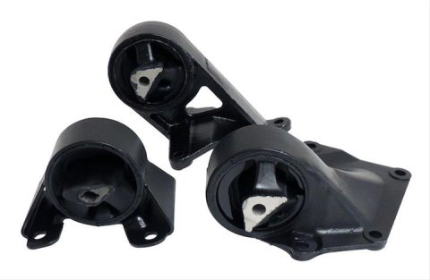 Crown Automotive Motor Mounts for 1999-2004 GRAND CHEROKEE - 52058928K and Inserts, Complete Mount Style, Bolt-in, Steel, Black, Transmission Mount, Jeep, 4.0L, Kit
