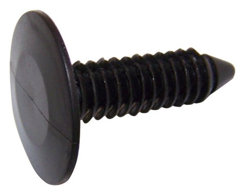 Crown Automotive Push Pin Fasteners 6501916 Fastener, Flat Top, Plastic, Black, Chrysler, Dodge, Jeep, Plymouth, Ram, Each