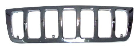 Crown Automotive Grilles 55155921AA Grille, ABS Plastic, Chrome, Jeep, Each