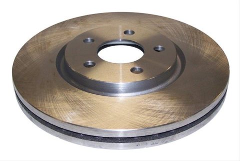 Crown Automotive Brake Rotors 5273141AB Rotors, Solid Surface, Steel, Natural, Front, Chrysler, Dodge, Each