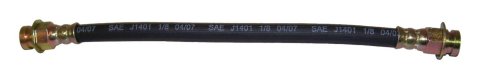 Crown Automotive Brake Hoses J0937347 Hose, Assembled, Rubber, 10.00 in. Length, Center Front, Jeep, Each
