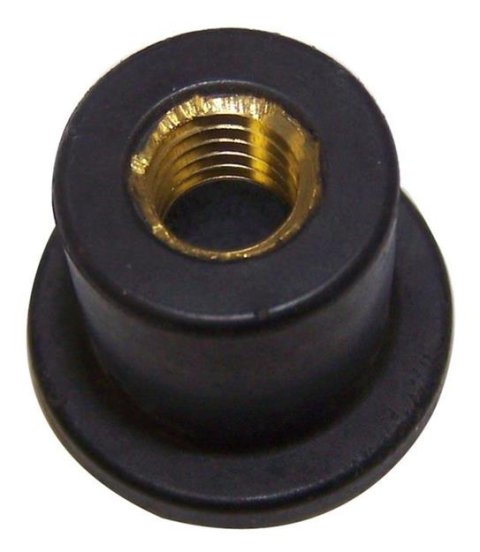 Crown Automotive Radiator Support Bushings 34201493 Bushing, Rubber/Steel, Black, Jeep, Each