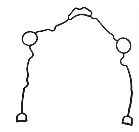 Crown Automotive Timing Cover Gaskets 5139933AB Gasket, Silicone, Chrysler, Dodge, Jeep, Each