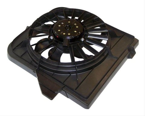 Crown Automotive Electric Fans 4809171AF Fan, Electric, Single, Driver Side, Plastic, Black, Chrysler, Dodge, Each