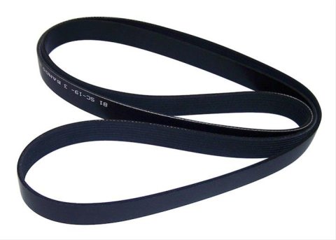 Crown Automotive Accessory Drive Belts 4864599 Belt, Black, Rubber,