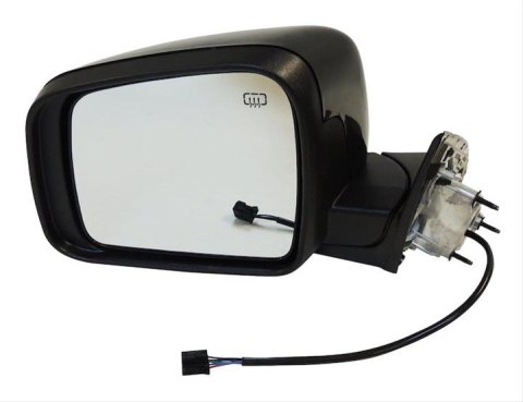 Crown Automotive Side View Mirrors for 2011-2017 GRAND CHEROKEE - 1NT49AXRAI Mirrors, Replacement, View, Plastic, Black, Jeep, Each