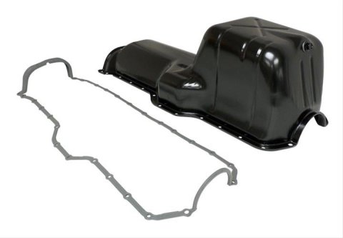 Crown Automotive Oil Pans 53010340K Pans, Wet Sump Style, Steel, Black, Jeep, 4.0L, Each