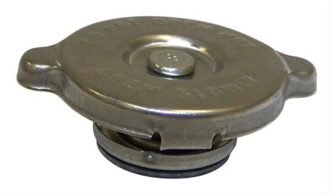 Crown Automotive Radiator Caps 52079799AA Cap, Round, 18 psi Maximum Pressure, Steel, Natural, Chrysler, Dodge, Jeep, Each