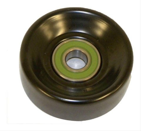 Crown Automotive Idler Pulleys 53002905 Pulley, Serpentine, Steel, Black, Chrysler, Dodge, Eagle, Jeep, Plymouth, Each