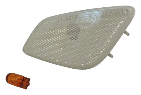 Crown Automotive Parking Light Assemblies for 1997-2006 WRANGLER - 55155628ABC Side Marker Light, Passenger Side, Clear Lens, Amber Bulb, Jeep, Kit