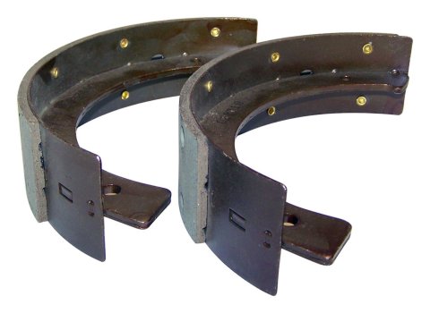 Crown Automotive Brake Shoes J0643055 Emergency Shoe Set, Black, Metal, Use Existing Hardware