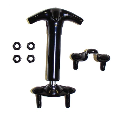 Crown Automotive Hood Latches HC4 Catch, Steel, Rubber Coated, Black, Upper and Lower, Jeep, Each