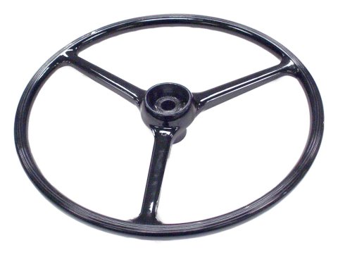 Crown Automotive Steering Wheels 927417 Wheel, 3-spoke, ABS Plastic, Black, 17.00 in. Diameter, Jeep, Each