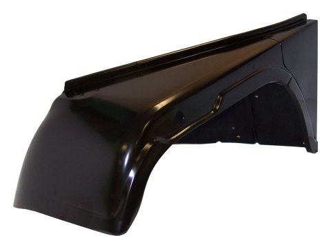 Crown Automotive Fenders 984705 Fender, Front Outer, Driver Side, Steel, Black EDP Coated, Jeep, Each