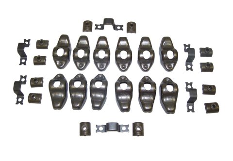 Crown Automotive Rocker Arms 3242393K Arms, Non-roller, Steel, Natural, Stud Mounting Style, Pivots, Bridges, Jeep, 4.0L, 4.2L, Kit