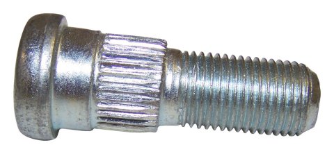 Crown Automotive Wheel Studs for 1976-1983 CJ5, 1976-1986 CJ7, 1981-1985 SCRAMBLER - J5357196 Stud, Left or Right, Front, Silver, Metal,