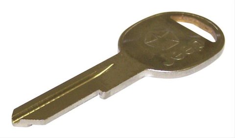 Crown Automotive Key Blanks 3641913 Key, Blank, Door Type, Jeep Logo, Jeep, Each
