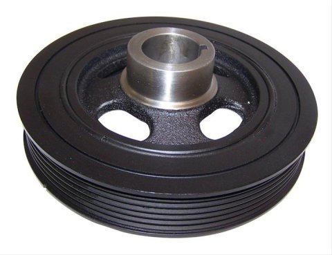 Crown Automotive Harmonic Balancers 2312425000 Balancer, Nodular Iron, Black Powdercoated, Internal Engine Balance, Chrysler, Dodge, Jeep, L4, Each