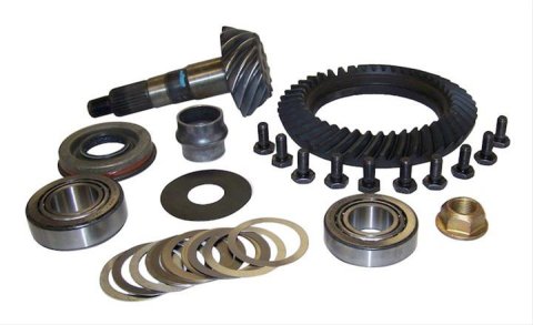 Crown Automotive Ring and Pinion Gear Installation Kit Combos 5072997AB Dana 30 3.07 Gears Gears, 3.07:1 Ratio, 26-spline, Standard Rotation, Kit, Front, 30, Jeep,