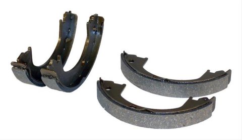 Crown Automotive Brake Shoes 4741772 Rear Parking Shoe & Lining, Left & Right, Rear, Gray, Semi-Metallic & Metal, Use Existing Hardware