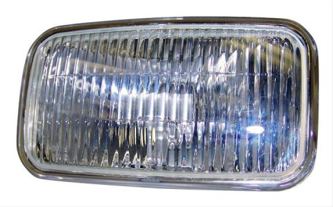 Crown Automotive Fog Light Lenses 4713584 Lamp Lens, Replacement, Rectangular, Glass, Clear, Jeep, Each