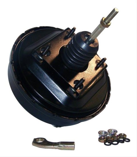 Crown Automotive Brake Boosters 4637862 Booster, Vacuum Diaphragm Type, Steel, Black, 9.00 in. Diameter, Jeep, Each