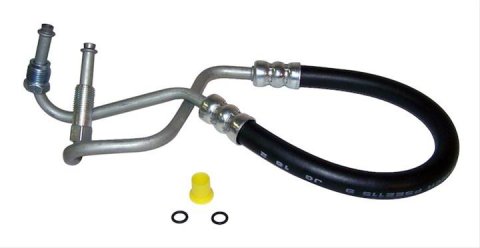 Crown Automotive Power Steering Hoses 4637915 Hose, High-pressure, Steel/Rubber, Black, Jeep, Each