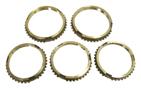 Crown Automotive Manual Transmission Synchro Blocking Rings SRK-AX15 Rings, Steel, Natural, AX-15, Set of 5