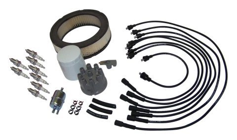 Crown Automotive Vehicle Maintenance Tune-Up Kits TK-30 Spark Plugs, Tune-Up, Plug Wires, Air Filter, Distributor Cap and Rotor, Jeep, 5.0L, Kit