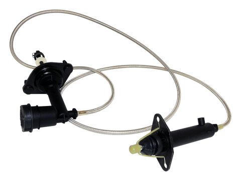 Crown Automotive Clutch Master Cylinder and Slave Kits for 1997-1999 TJ, WRANGLER - 52107653AB Hydraulic Assembly, Black, Metal, Plastic & Rubber, Use Existing Hardware