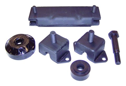 Crown Automotive Motor Mount Kits 638629K Mounts, Steel, Black, Transmission Mount, Jeep, 2.2L, Kit
