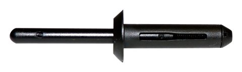 Crown Automotive Plastic Rivets 6504737 Body Fastener, Rivet, Plastic, Black, Chrysler, Dodge, Each
