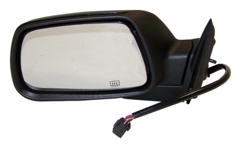 Crown Automotive Side View Mirrors for 2006-2007 GRAND CHEROKEE - 55156451AF Mirror, Replacement, Driver Side, Electric, Flat, Heated, Black Housing, Jeep, Each