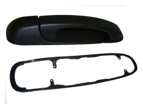 Crown Automotive Exterior Door Handles 55135636AD Handle, Exterior, Plastic, Black, Jeep, Passenger Side Front, Each